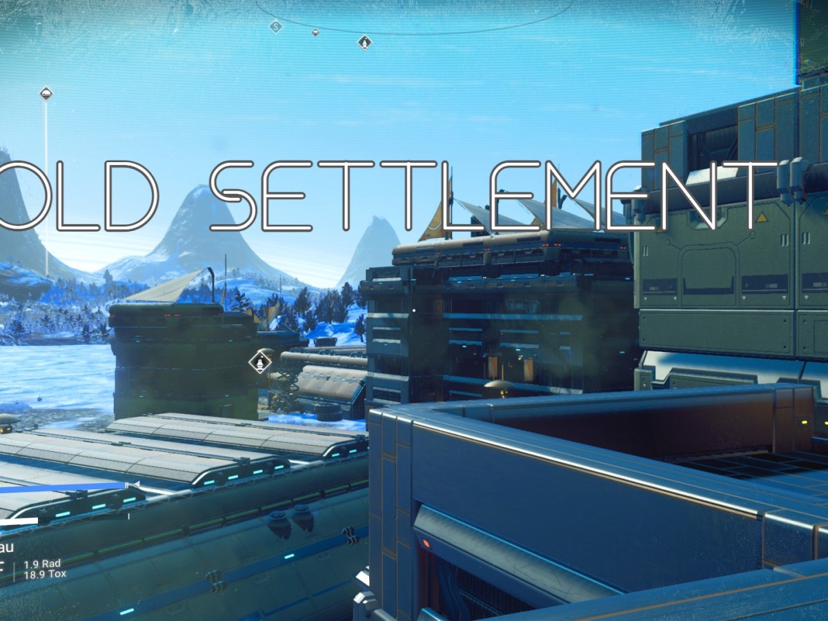 No Man’s Sky – Exploring A Settlement On A Cold&nbsp;Planet