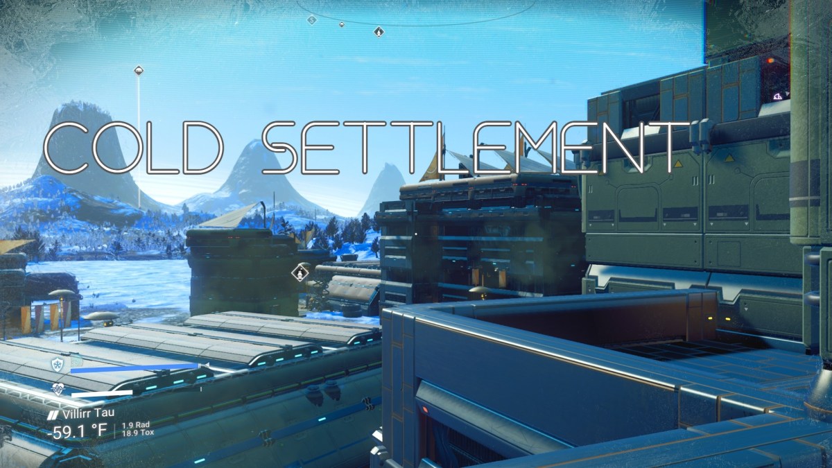No Man’s Sky – Exploring A Settlement On A Cold&nbsp;Planet