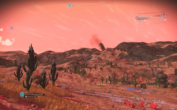 No Man's Sky Sandworm on a desert planet
